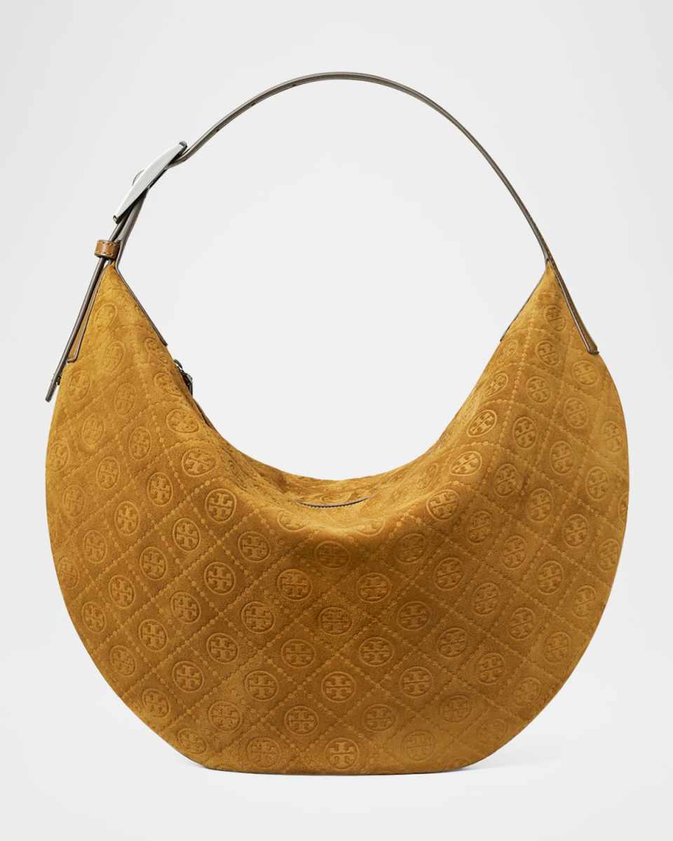 T Monogram Suede Balloon Bag